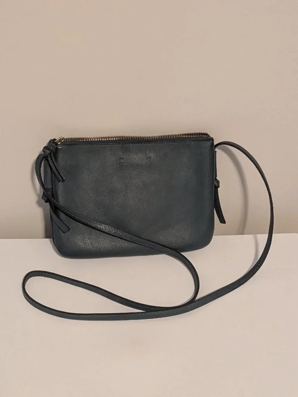 Madewell The Knotted Leather Crossbody Bag Green Handbag Purse